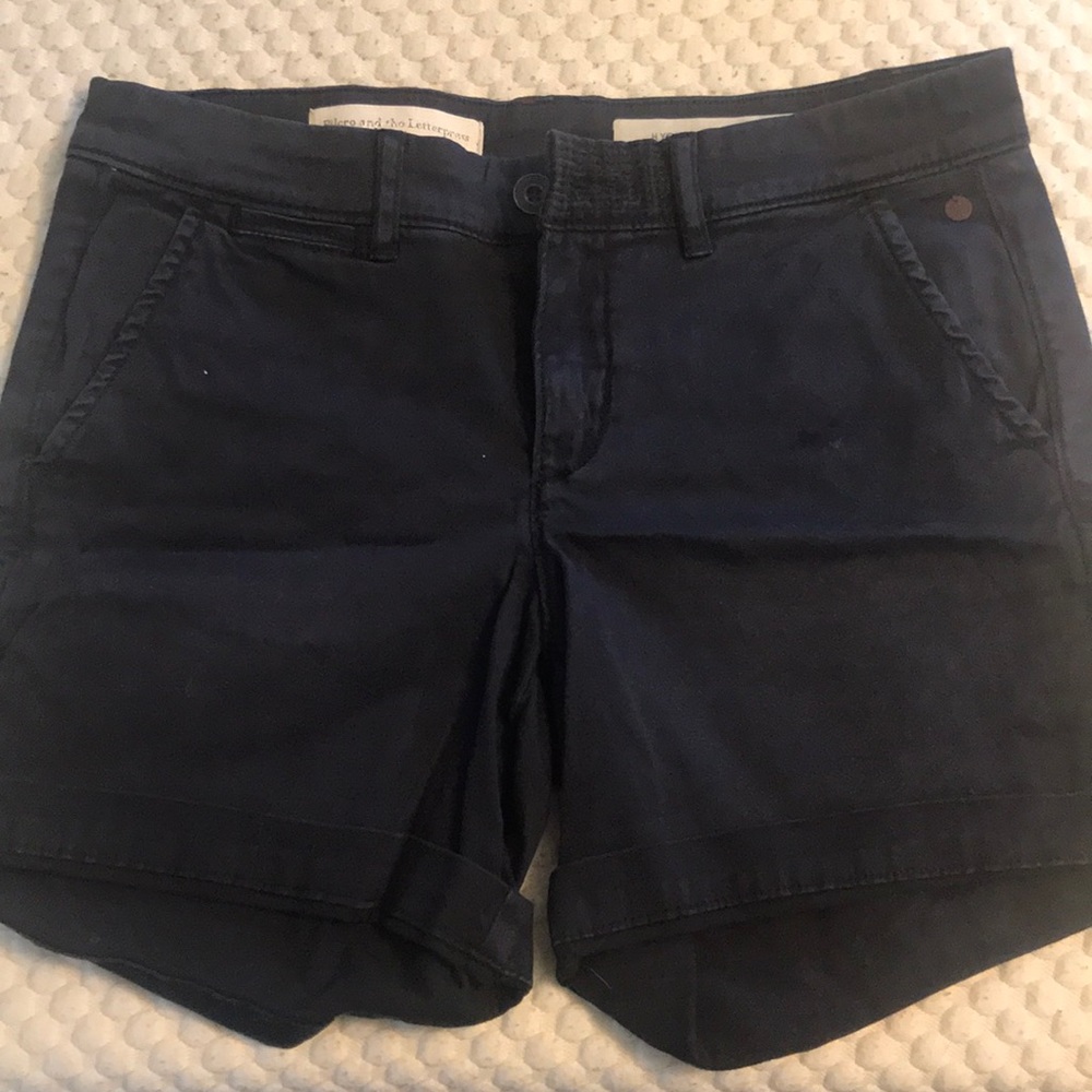 Anthropologie Pilcro Hyphen shorts navy